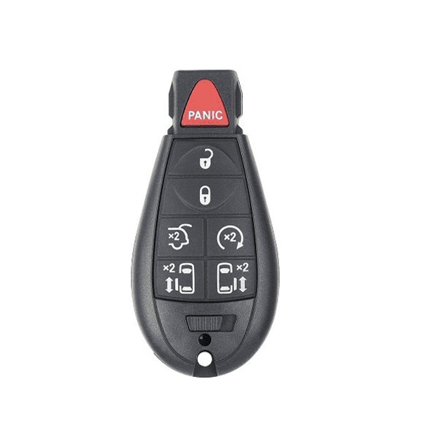 Dodge, Ram, Jeep, and Chrysler rectangular plastic-tip key that plugs into the dashboard